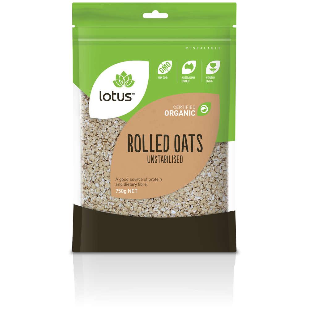 Lotus Foods Oats Rolled Unstabilised Organic