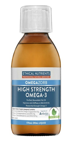 Ethical Nutrients OMEGAZORB High Strength Omega-3 Liquid Mint