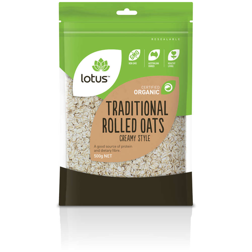 Lotus Foods Oats Traditional Rolled Creamy Style Organic